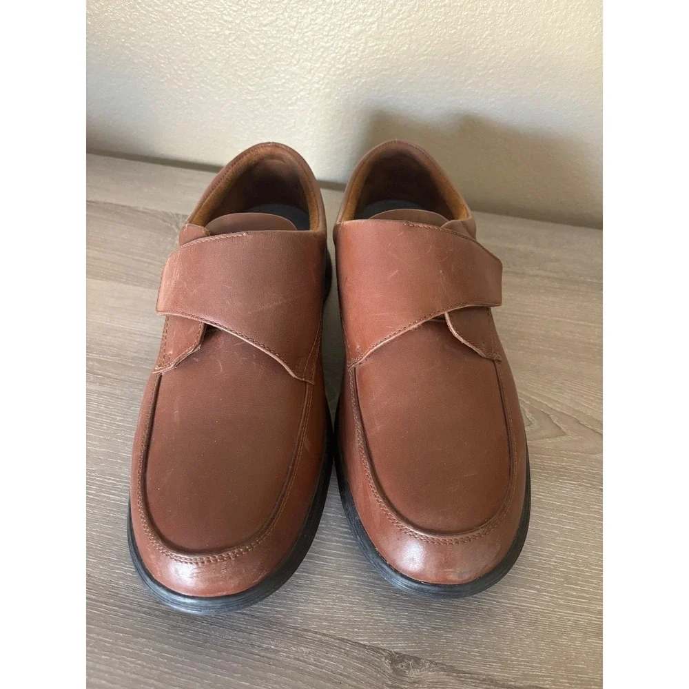 Anodyne No.‎ 28 Mens 11.5 M Brown Leather Casual Comfort Shoes Strap Heritage